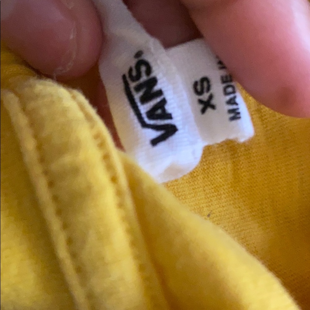 Yellow vans crop top